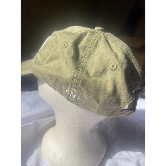 Olive Green NASH Baseball Cap Embroidered Logo Adjustable Strap Dad Hat - Picture 2 of 4